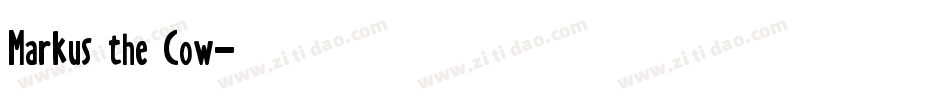 Markus the Cow字体转换